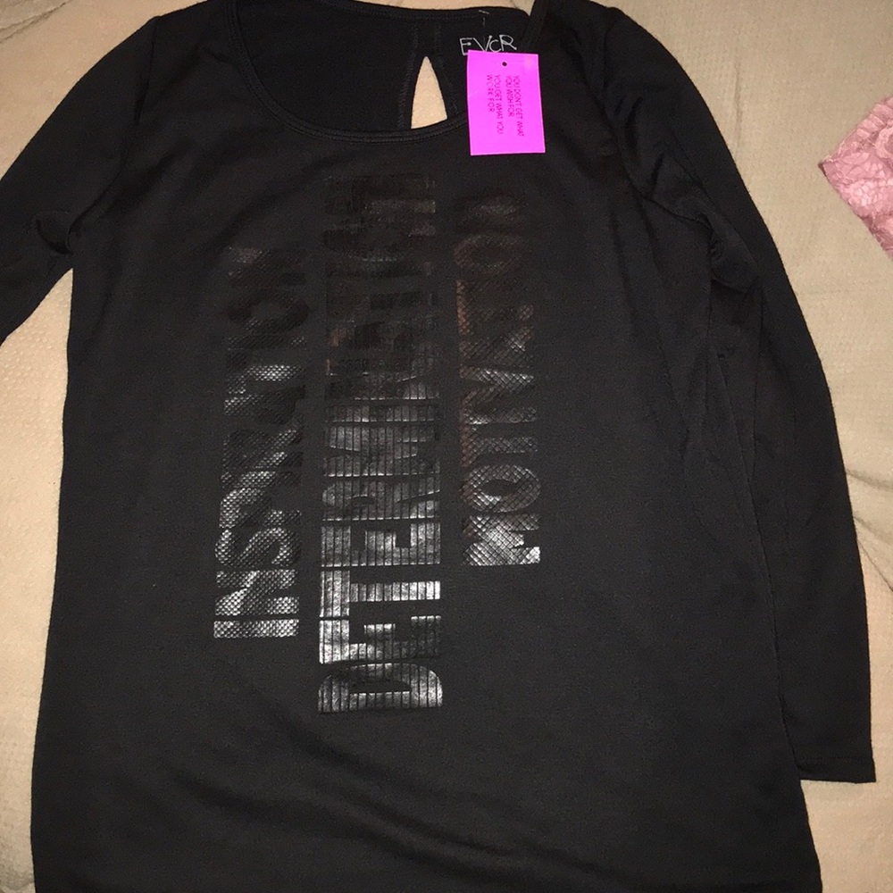 EVCR workout shirt with tags